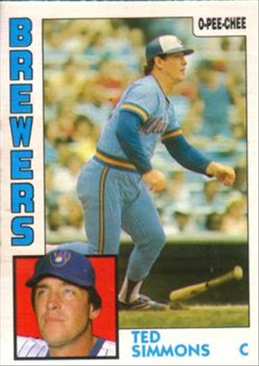 1984 O-Pee-Chee Baseball Cards 122     Ted Simmons